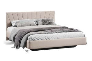 Кровать без ПМ Эвори 1600 Тип 1 (без подъемного механизма) Велюр Confetti Cream