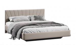 Кровать без ПМ Эвори 1600 Тип 1 (без подъемного механизма) Велюр Confetti Smoke