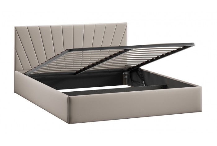 Кровать с ПМ «Эвори» 1600 Тип 1 (с подъемным механизмом) Велюр Confetti Smoke