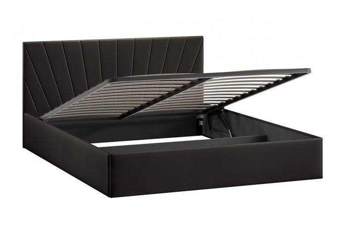 Кровать с ПМ «Эвори» 1600 Тип 1 (с подъемным механизмом) Велюр Confetti Stone