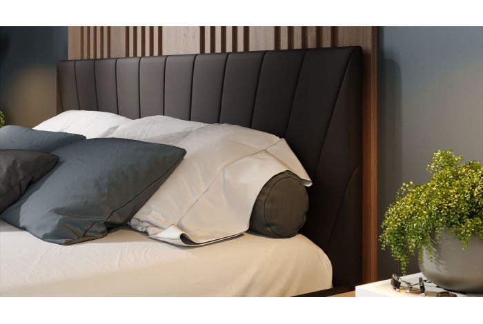 Кровать без ПМ «Эвори» 1800 Тип 1 (без подъемного механизма) Велюр Confetti Stone