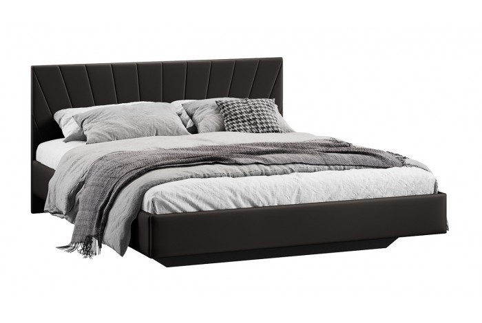 Кровать без ПМ «Эвори» 1800 Тип 1 (без подъемного механизма) Велюр Confetti Stone