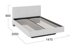 Кровать без ПМ Элис 1400 Тип 1 (без подъемного механизма) Исп.2 Белая