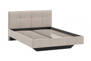 Кровать без ПМ Элис 1400 Тип 1 (без подъемного механизма) Исп.2 Велюр Бежевый
