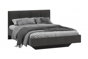Кровать без ПМ Элис 1400 Тип 1 (без подъемного механизма) Исп.2 Велюр Графит