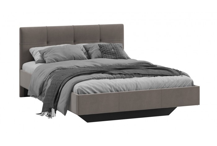 Кровать без ПМ «Элис» 1400 Тип 1 (без подъемного механизма) Исп.2 Велюр Мокко