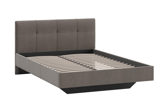 Кровать без ПМ «Элис» 1400 Тип 1 (без подъемного механизма) Исп.2 Велюр Мокко