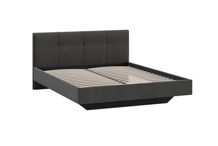 Кровать без ПМ «Элис» 1600 Тип 1 (без подъемного механизма) Исп.2 Велюр Графит
