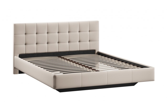 Кровать без ПМ «Эмма» 1400 Тип 1 (без подъемного механизма) Велюр Confetti Cream