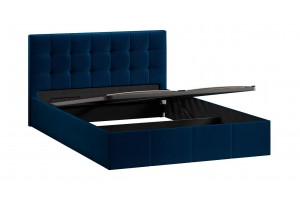 Кровать с ПМ Эмма 1400 (с подъемным механизмом) Велюр Confetti Blue