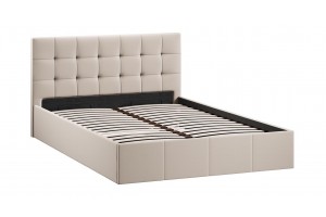 Кровать с ПМ Эмма 1400 (с подъемным механизмом) Велюр Confetti Cream