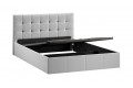 Кровать с ПМ «Эмма» 1400 (с подъемным механизмом) Велюр Confetti Silver
