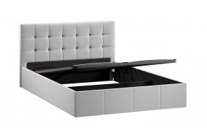 Кровать с ПМ Эмма 1400 (с подъемным механизмом) Велюр Confetti Silver