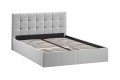 Кровать с ПМ «Эмма» 1400 (с подъемным механизмом) Велюр Confetti Silver