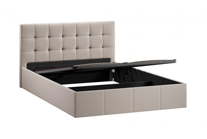 Кровать с ПМ «Эмма» 1400 (с подъемным механизмом) Велюр Confetti Smoke