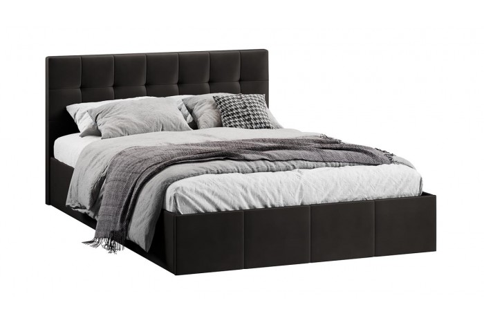 Кровать с ПМ «Эмма» 1400 (с подъемным механизмом) Велюр Confetti Stone