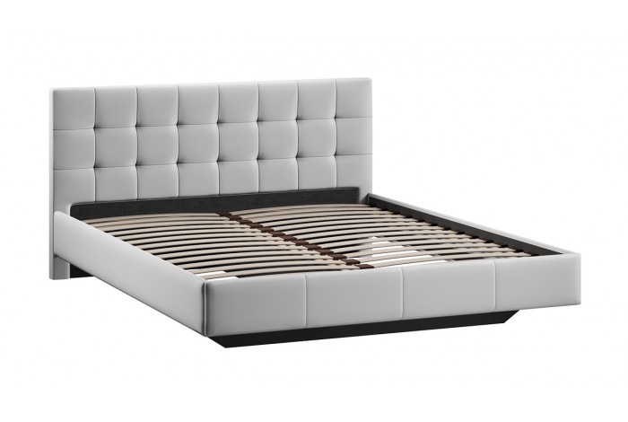Кровать без ПМ «Эмма» 1600 Тип 1 (без подъемного механизма) Велюр Confetti Silver