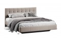 Кровать без ПМ «Эмма» 1600 Тип 1 (без подъемного механизма) Велюр Confetti Smoke