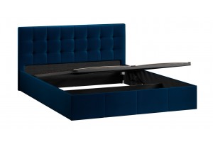 Кровать с ПМ Эмма 1600 (с подъемным механизмом) Велюр Confetti Blue