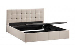 Кровать с ПМ Эмма 1600 (с подъемным механизмом) Велюр Confetti Cream