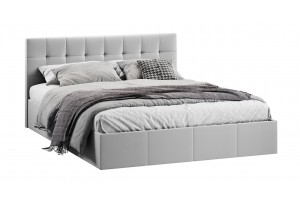 Кровать с ПМ Эмма 1600 (с подъемным механизмом) Велюр Confetti Silver