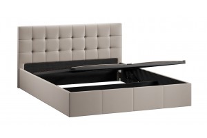 Кровать с ПМ Эмма 1600 (с подъемным механизмом) Велюр Confetti Smoke