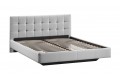 Кровать без ПМ «Эмма» 1800 Тип 1 (без подъемного механизма) Велюр Confetti Silver