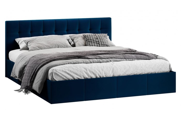 Кровать с ПМ «Эмма» 1800 (с подъемным механизмом) Велюр Confetti Blue