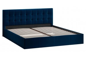 Кровать с ПМ Эмма 1800 (с подъемным механизмом) Велюр Confetti Blue