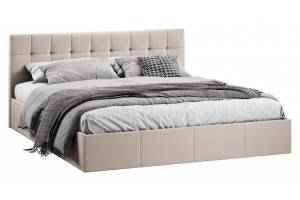 Кровать с ПМ Эмма 1800 (с подъемным механизмом) Велюр Confetti Cream