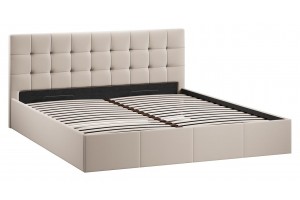 Кровать с ПМ Эмма 1800 (с подъемным механизмом) Велюр Confetti Cream