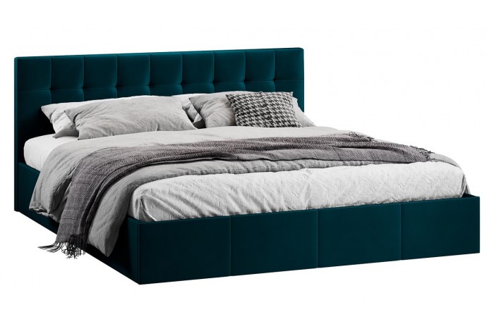 Кровать с ПМ «Эмма» 1800 (с подъемным механизмом) Велюр Confetti Izumrud
