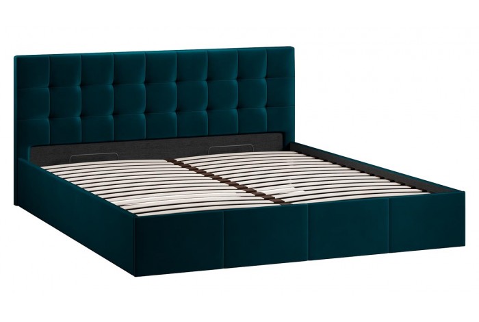 Кровать с ПМ «Эмма» 1800 (с подъемным механизмом) Велюр Confetti Izumrud