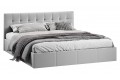 Кровать с ПМ «Эмма» 1800 (с подъемным механизмом) Велюр Confetti Silver