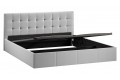 Кровать с ПМ «Эмма» 1800 (с подъемным механизмом) Велюр Confetti Silver