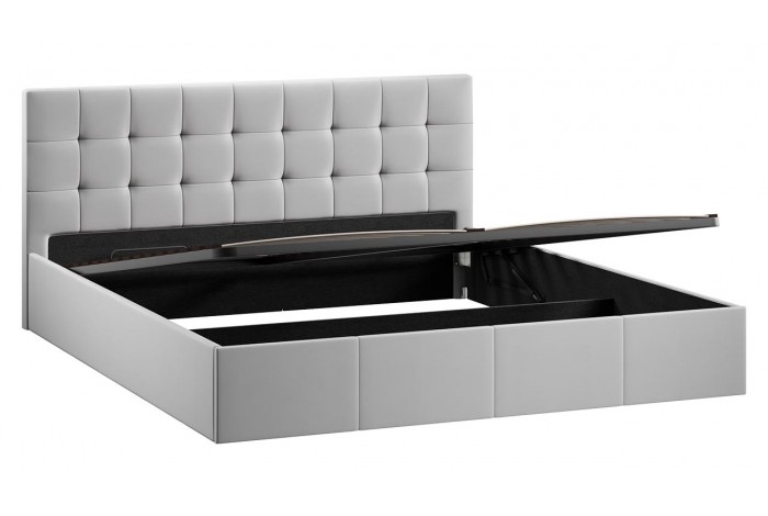 Кровать с ПМ «Эмма» 1800 (с подъемным механизмом) Велюр Confetti Silver