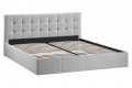 Кровать с ПМ «Эмма» 1800 (с подъемным механизмом) Велюр Confetti Silver