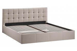 Кровать с ПМ Эмма 1800 (с подъемным механизмом) Велюр Confetti Smoke