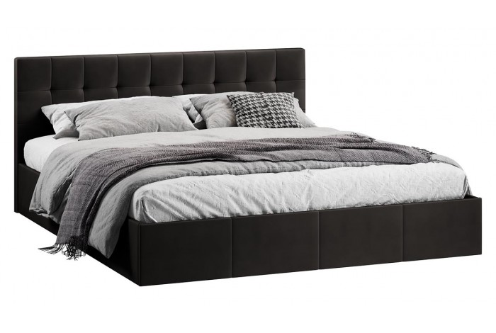 Кровать с ПМ «Эмма» 1800 (с подъемным механизмом) Велюр Confetti Stone