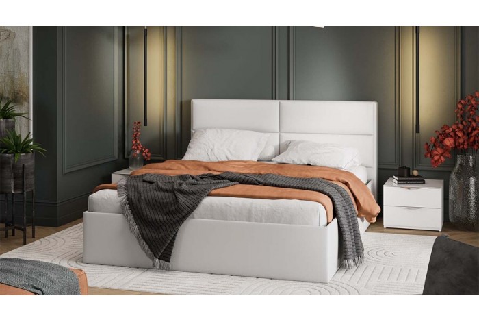 Спальня «Глосс» Белый глянец, Стекло