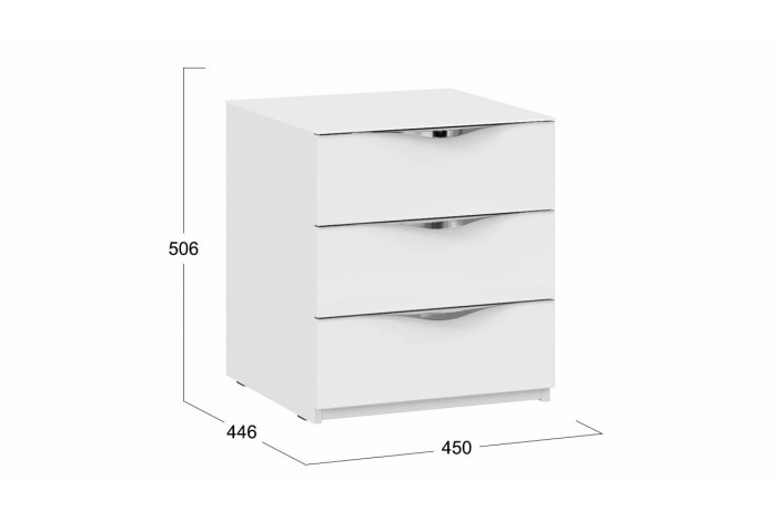 Спальня «Глосс» Белый глянец, Стекло