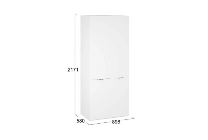 Спальня «Глосс» Белый глянец, Стекло