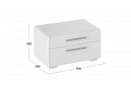 Тумба прикроватная «Наоми» - ТД-208.03.01 Белый глянец