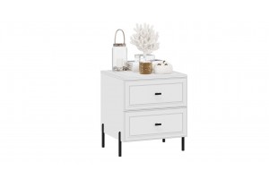 Тумба прикроватная Пандора Белый снег, Белый матовый