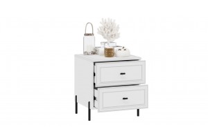 Тумба прикроватная Пандора Белый снег, Белый матовый