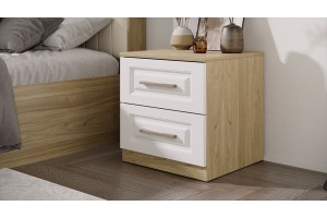 Тумба прикроватная Сэнди Вяз благородный, Белый