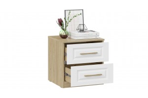 Тумба прикроватная Сэнди Вяз благородный, Белый