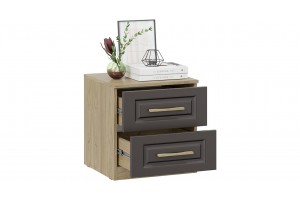 Тумба прикроватная Сэнди Вяз благородный, Серый вулкан