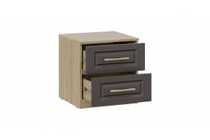 Тумба прикроватная Сэнди Вяз благородный, Серый вулкан