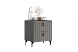 Тумба прикроватная Тиффани Базальт, Грей софт